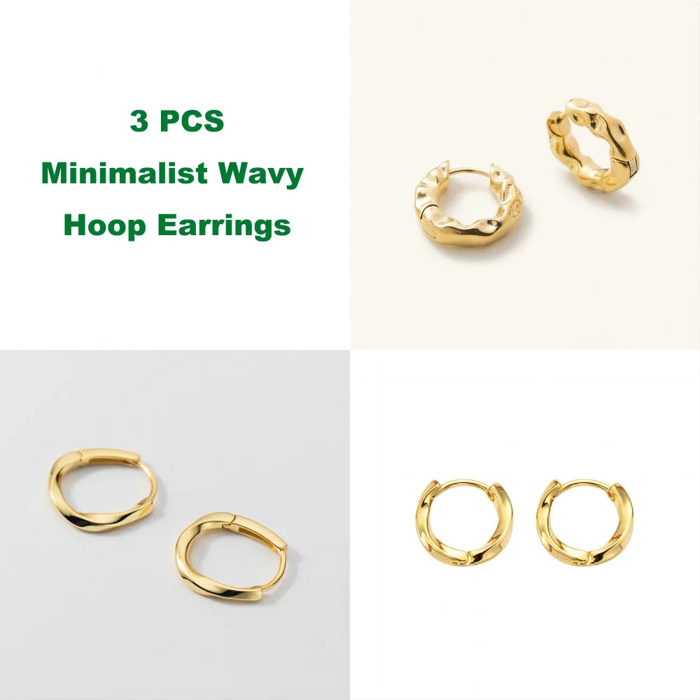 Equilibrio Natural: Aros con Forma Irregular en Plata