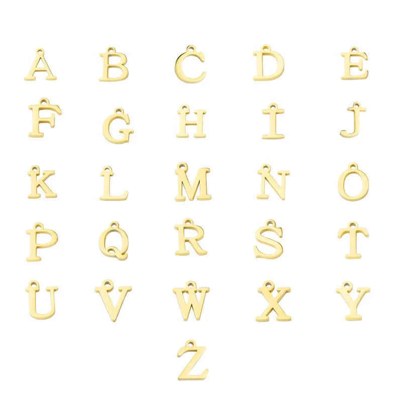 Inicial de Luz: Pulsera en Plata u Oro con Charm Personalizado de Letra