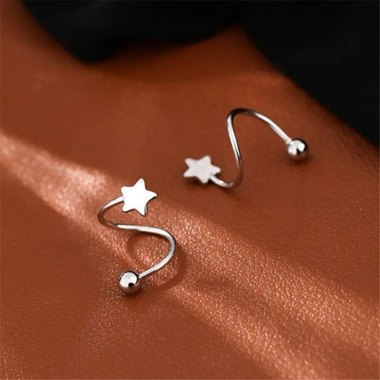 Brillo con Intención: Mini Studs con Corazón o Estrella en Plata
