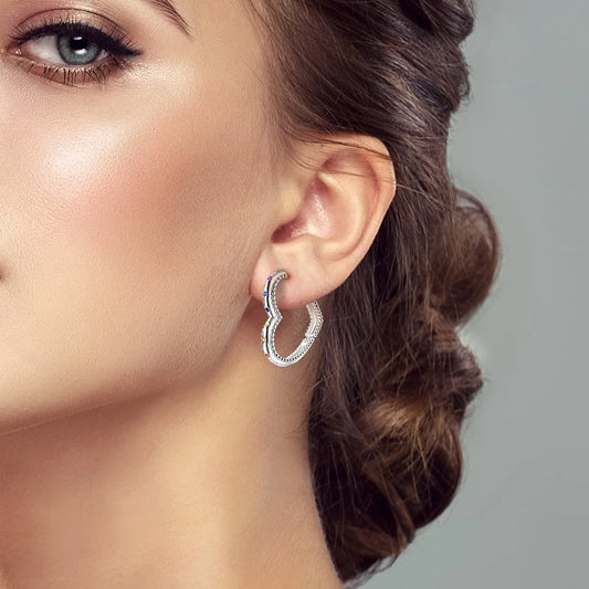 Círculos de Color: Aros en Plata Disponible en Varias Tonalidades