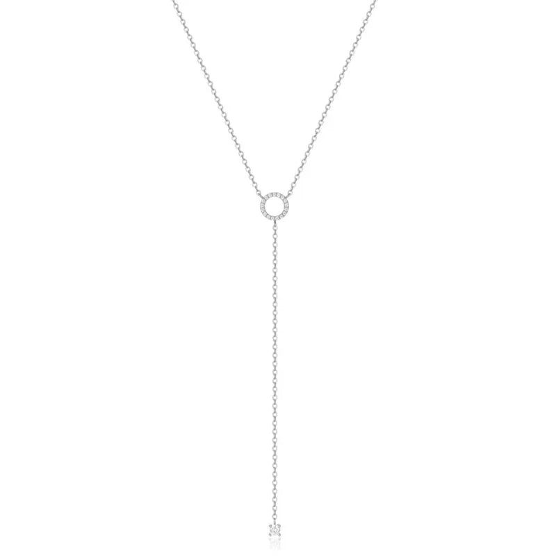 Doble Armonía: Collar de Dos Capas con Colgante en Forma de Círculo