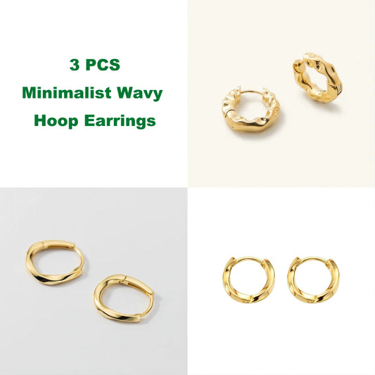 Equilibrio Natural: Aros con Forma Irregular en Plata
