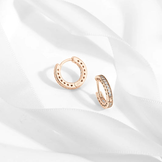 Círculos de Color: Aros en Plata Disponible en Varias Tonalidades