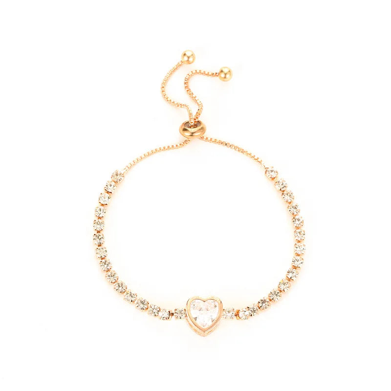 Brillo a Tu Ritmo: Pulsera Ajustable en Plata u Oro con Zirconias de Fantasía
