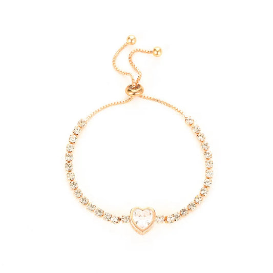 Brillo a Tu Ritmo: Pulsera Ajustable en Plata u Oro con Zirconias de Fantasía