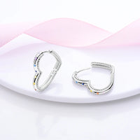 Círculos de Color: Aros en Plata Disponible en Varias Tonalidades