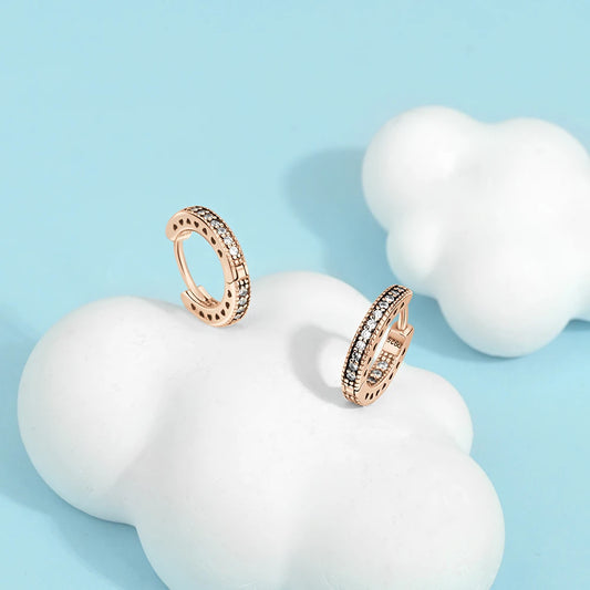 Círculos de Color: Aros en Plata Disponible en Varias Tonalidades