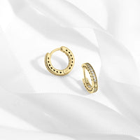 Círculos de Color: Aros en Plata Disponible en Varias Tonalidades