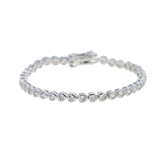 Armonía Viva: Pulsera Tennis en Plata con Zirconias de Colores y Formas Variadas