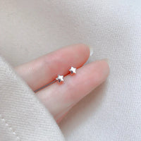 Pequeños Destellos: Mini Studs en Plata con Diseños Delicados