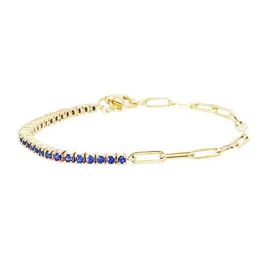 Arte en Movimiento: Pulsera en Plata con Zirconias Variadas y Detalles en Cadenas