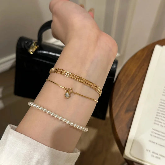 Luz en Secuencia: Pulsera en Plata u Oro con Cadena de Segmentos Finos