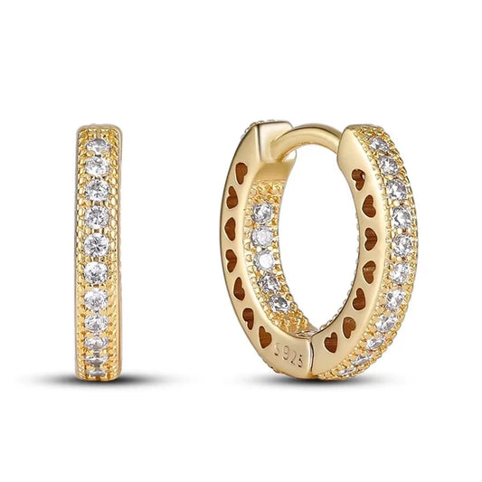 Círculos de Color: Aros en Plata Disponible en Varias Tonalidades
