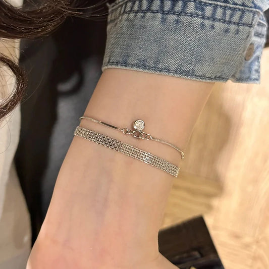 Luz en Secuencia: Pulsera en Plata u Oro con Cadena de Segmentos Finos