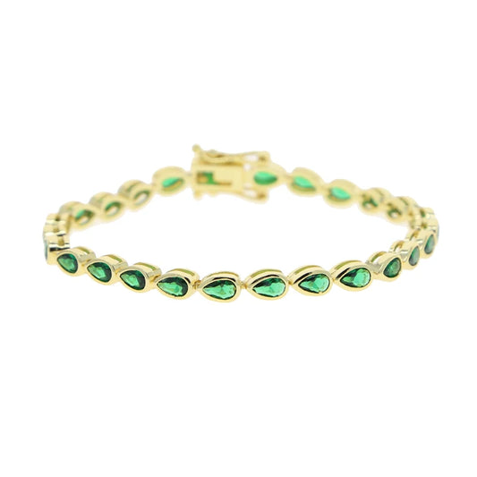 Armonía Viva: Pulsera Tennis en Plata con Zirconias de Colores y Formas Variadas