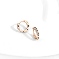 Círculos de Color: Aros en Plata Disponible en Varias Tonalidades