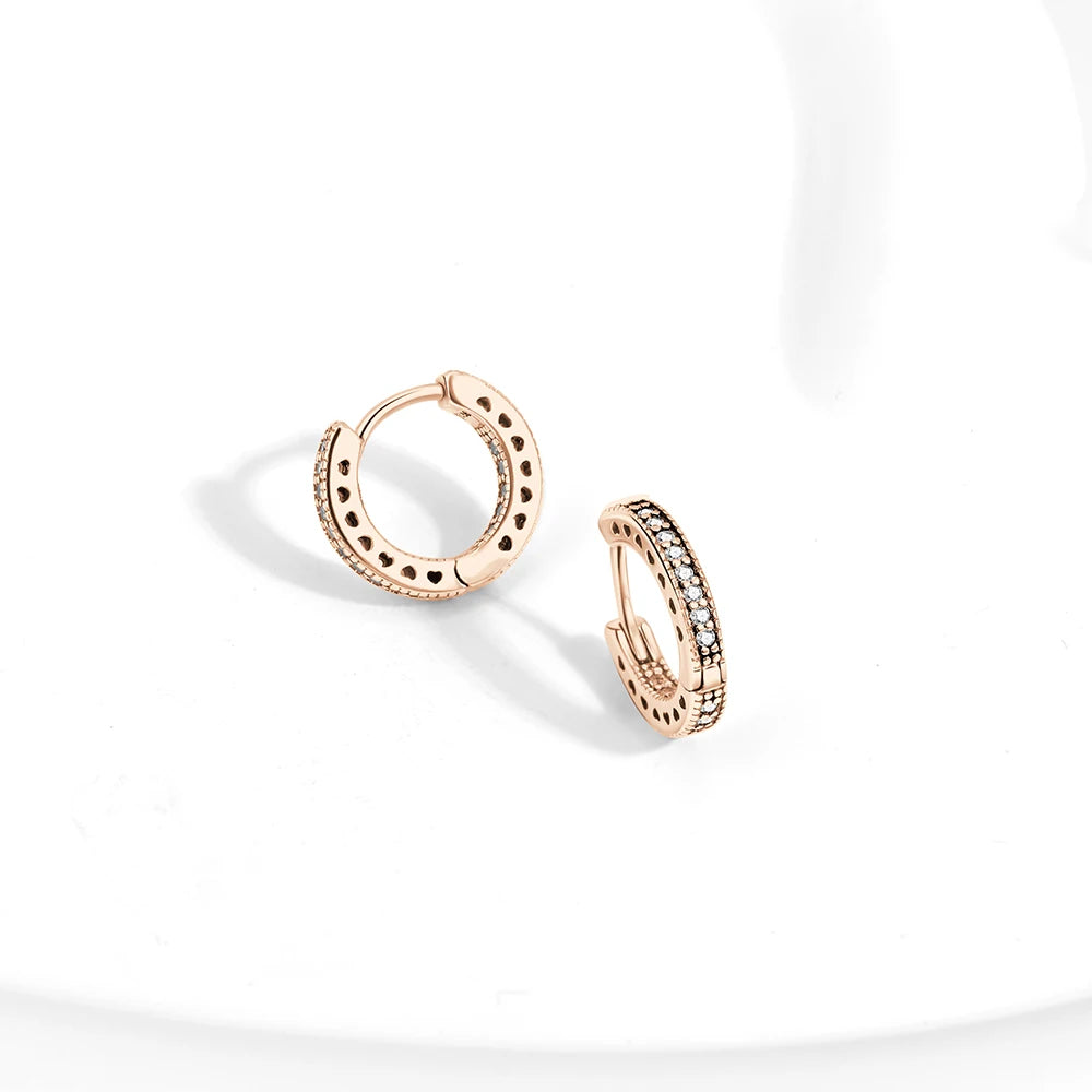 Círculos de Color: Aros en Plata Disponible en Varias Tonalidades
