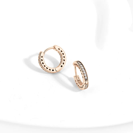 Círculos de Color: Aros en Plata Disponible en Varias Tonalidades