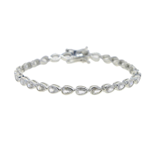 Armonía Viva: Pulsera Tennis en Plata con Zirconias de Colores y Formas Variadas
