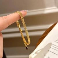 Luz en Secuencia: Pulsera en Plata u Oro con Cadena de Segmentos Finos