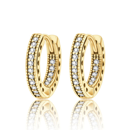 Círculos de Color: Aros en Plata Disponible en Varias Tonalidades