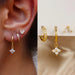 Composición Perfecta: Set de 3 Pendientes con Formas y Colores Únicos