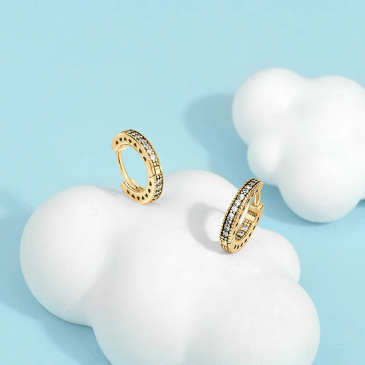 Círculos de Color: Aros en Plata Disponible en Varias Tonalidades