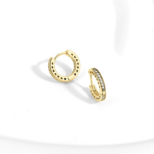 Círculos de Color: Aros en Plata Disponible en Varias Tonalidades