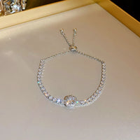 Brillo a Tu Ritmo: Pulsera Ajustable en Plata u Oro con Zirconias de Fantasía