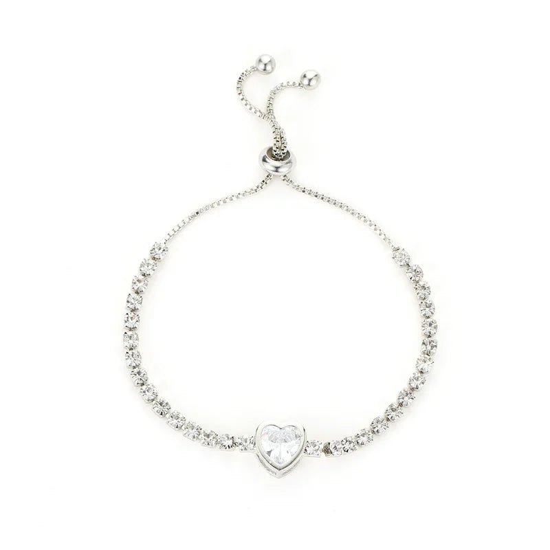 Brillo a Tu Ritmo: Pulsera Ajustable en Plata u Oro con Zirconias de Fantasía