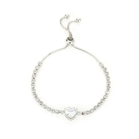 Brillo a Tu Ritmo: Pulsera Ajustable en Plata u Oro con Zirconias de Fantasía