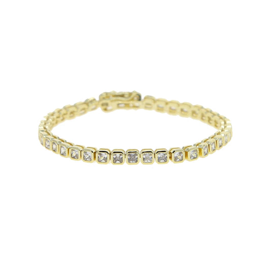 Armonía Viva: Pulsera Tennis en Plata con Zirconias de Colores y Formas Variadas