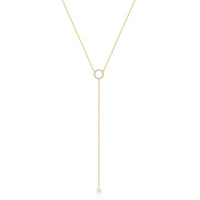 Doble Armonía: Collar de Dos Capas con Colgante en Forma de Círculo