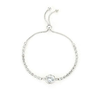 Brillo a Tu Ritmo: Pulsera Ajustable en Plata u Oro con Zirconias de Fantasía
